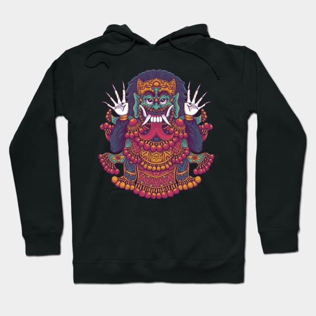 Balinese Mask Hoodie by yudabento